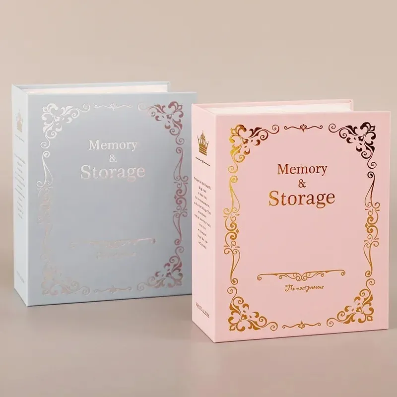 6 Inches Bronzing Photo Album Large Capacity Hold 100 Photos Memory Photos Storage Book Picture Case Photo Album Frame For Kids