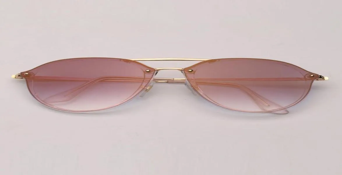 Masowe okulary przeciwsłoneczne damskie Blaze podwójny most okrągły nowe męskie okulary przeciwsłoneczne kobiety okulary przeciwsłoneczne odcienie ze skórzaną case5222767
