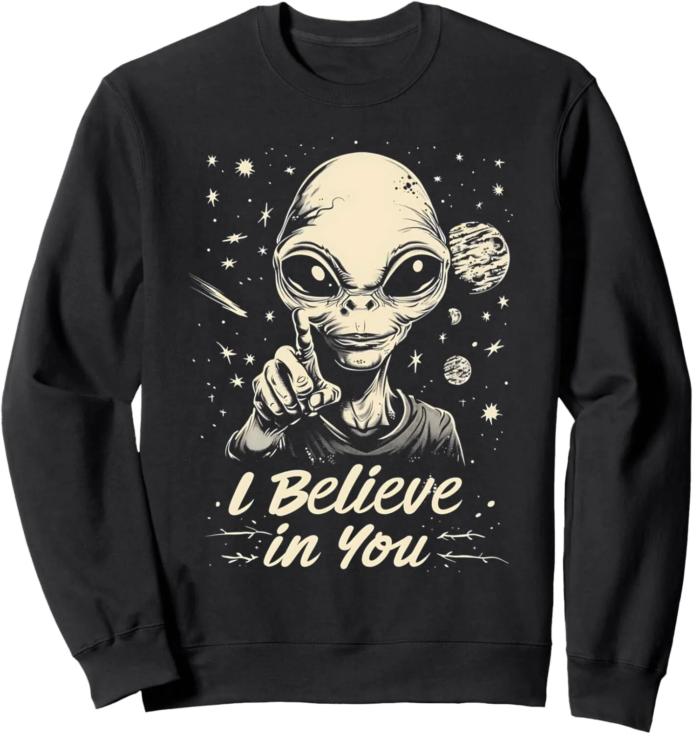Galaxy Alien Sweatshirt: Casual Long Sleeve Shirt - Premium Quality ...