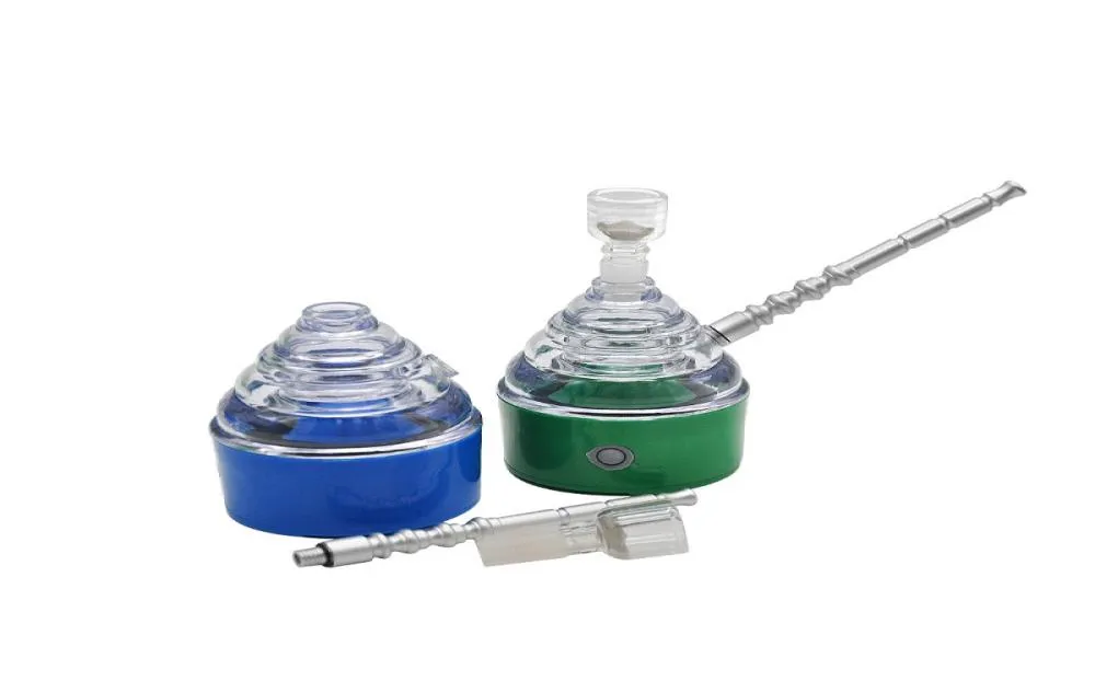 Elektroniskt vakuumrör Creative Electric Water Pipes Hookah Shisha Portable Rökning Piped for Herb Tobacco6569029