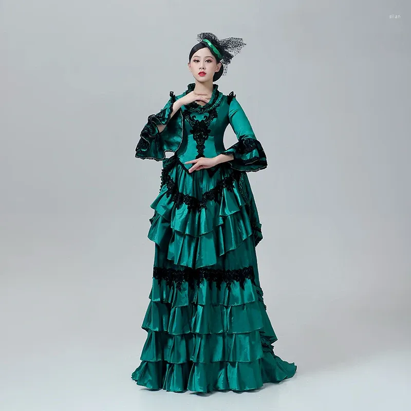 Victorian Party Dress Green Silk Floor-Length Ball Gown with Hooded  Sweetheart Neck and Lace Decoration from Dhgate Basic & Casual Dresses -  price 169.56