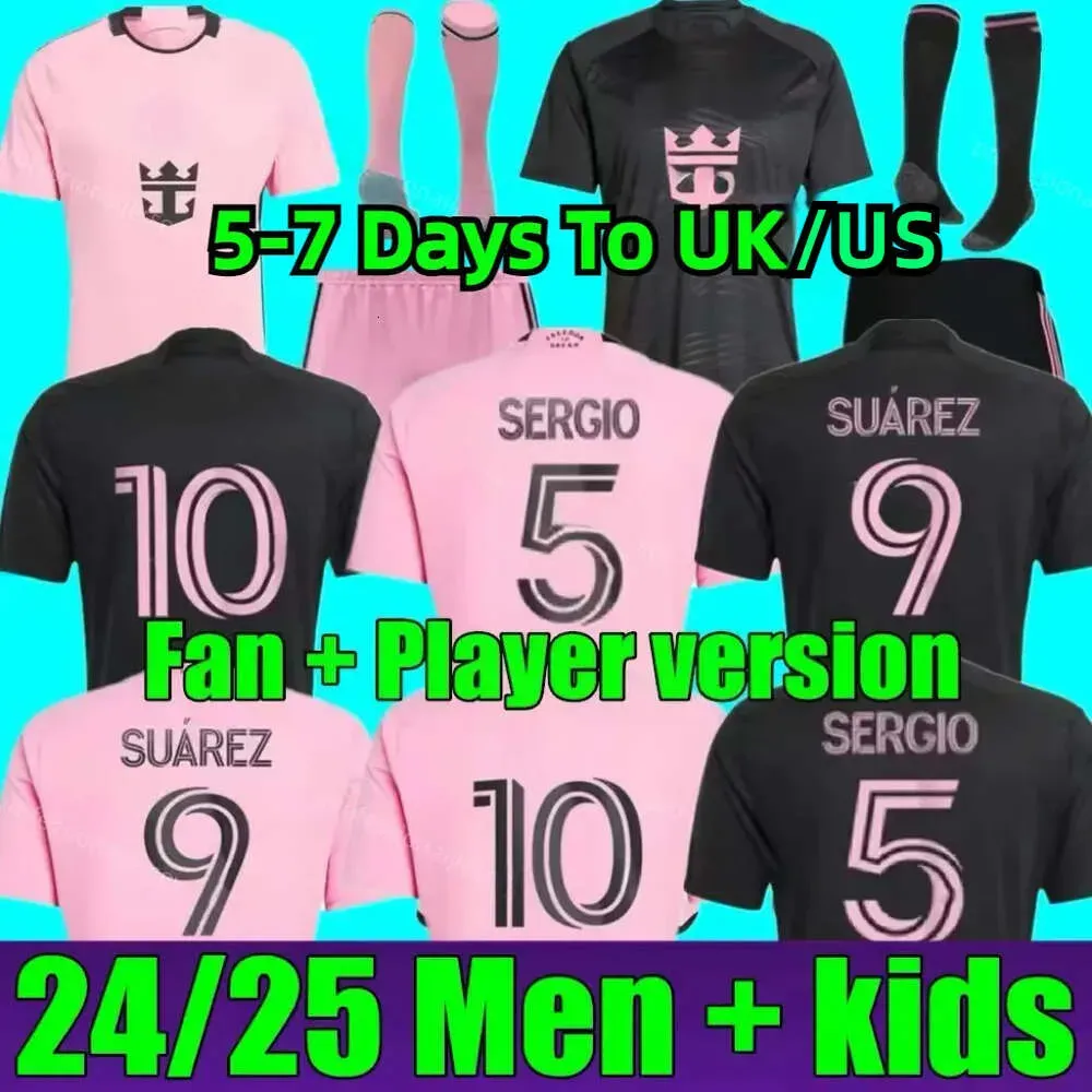 2023 2024 Suarez Messis Miami Soccer Jerseys Cf Martinez Matuidi Higuain Campana Yedlin Taylor MLS 23 24 Camisa de futebol Men Kits Kits Player Fans versão adultos