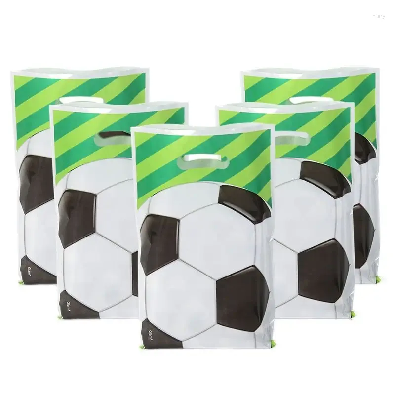 Geschenkparteifußball -Party bevorzugt Süßigkeitenbeutel Fußballverpackung Tasche Boy Kinder Geburtstagsdarstellungen 10 PCs