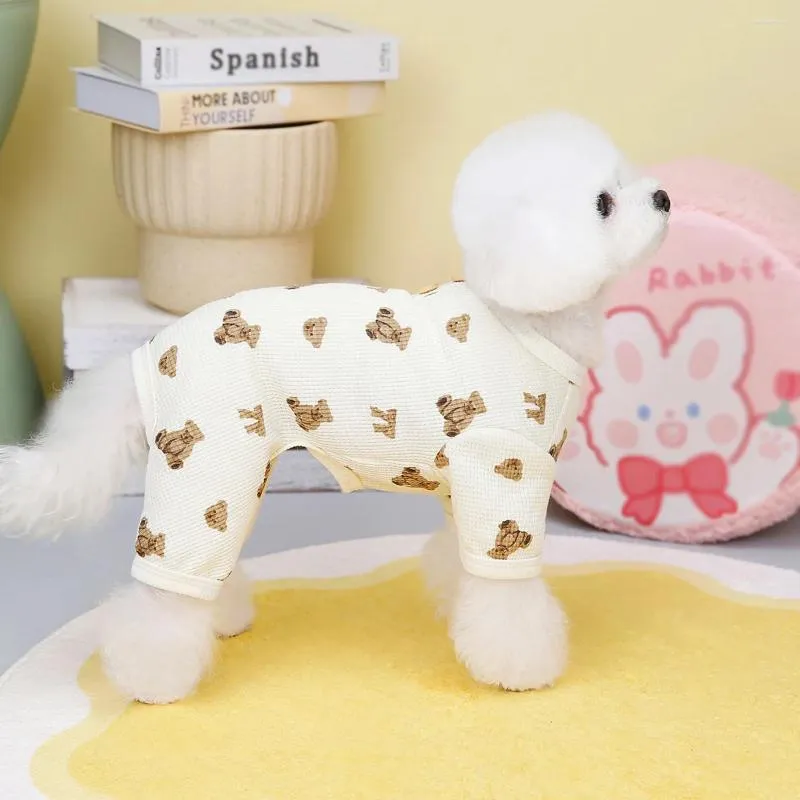 Vêtements de vêtements pour chiens Pyjama chiot de printemps d'été pour petits chiens moyens salopettes Vêtements chat chihuahua pour animaux de compagnie fournit des pyjamas ropas