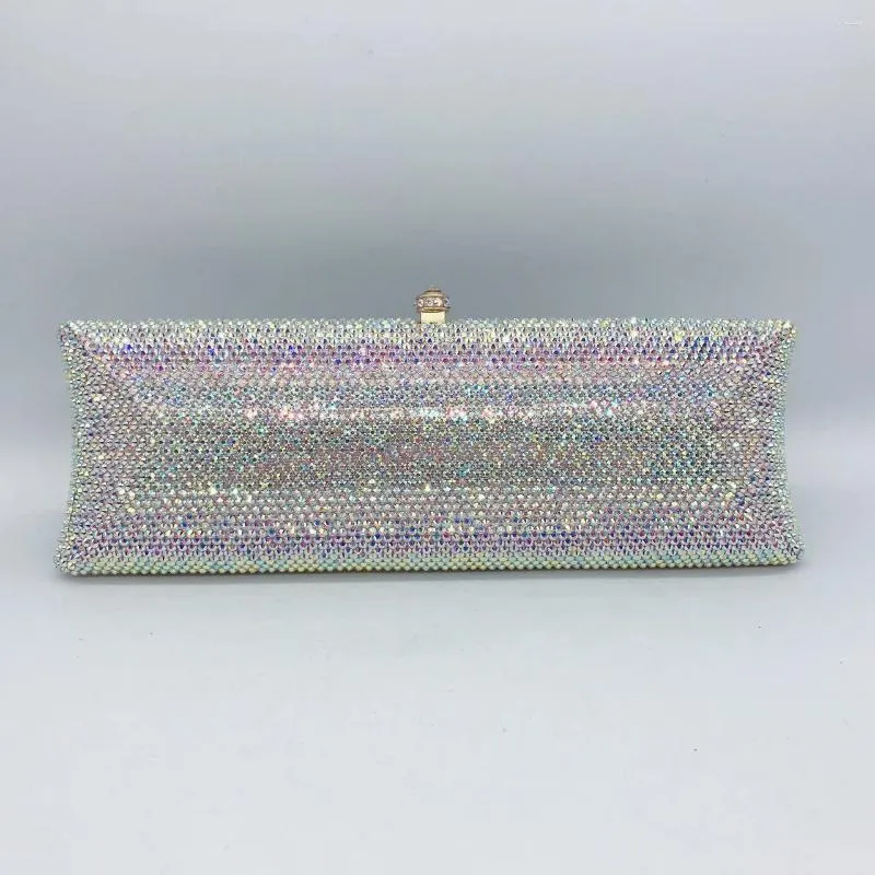 Вечерние сумки Xiyuan Pink Silver Mubocolored Sparkling Women Crystal кошелек и сумочка леди Diamond Bridal Cocktail Clutch