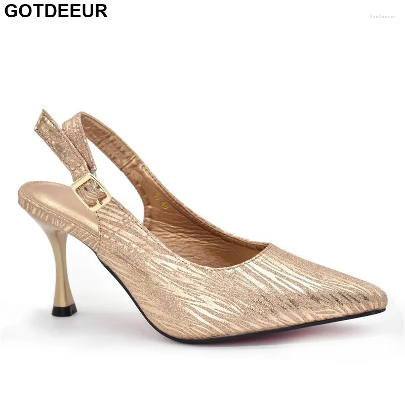 Chaussures habillées 2024 Fashion Femmes pour les femmes de mariage Féchées hautes Talons de luxe African Posses de fête africaine