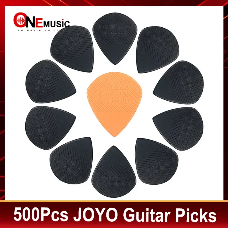 Kablar 500st Joyo Guitar Pick "Give Up Dreams" 1,5 mm thinckness svart/orange