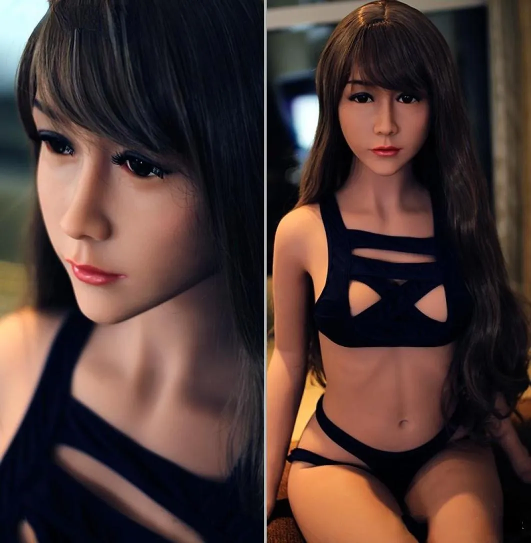 Nya 140 cm Japan Real TPE Small Silicone Sex Dolls för män Realistiska Big Breast Masturbator Vagina Pussy Adult Love Doll Skeleton1390181