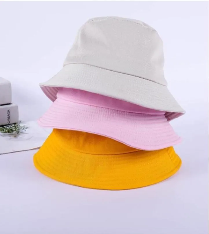 2020 Noir blanc massif seau chapeau unisexe Bob Caps hip hop gorros hommes femmes d'été Panama plage de plage de pêche au soleil boonie hat5022994