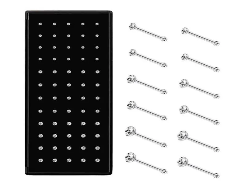 60pcs con borchie in acciaio inossidabile anelli di gioielli per piercing del corpo per piercing 15mm 2mm 25mm1298261