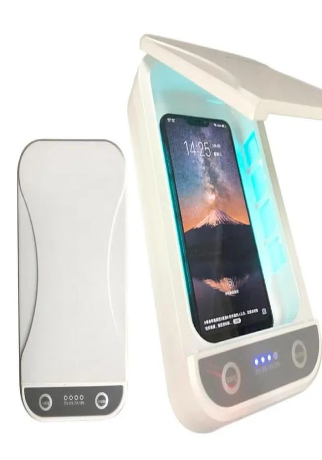 UV Light Phone Sanitizer 휴대용 UV 세포 멸균 아로마 디퓨저 박스 마스크를위한 소독 클리너 Jewellery5242301
