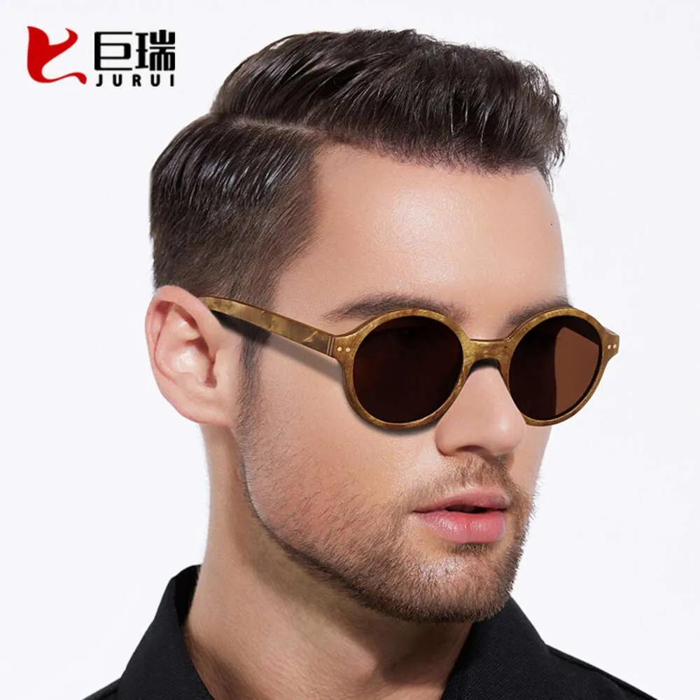 New Men's All Wood, Full Frame, Bamboo and Glasses, Wooden Sunglasses, UV Resistant, Camphor Wood Sunglasses
