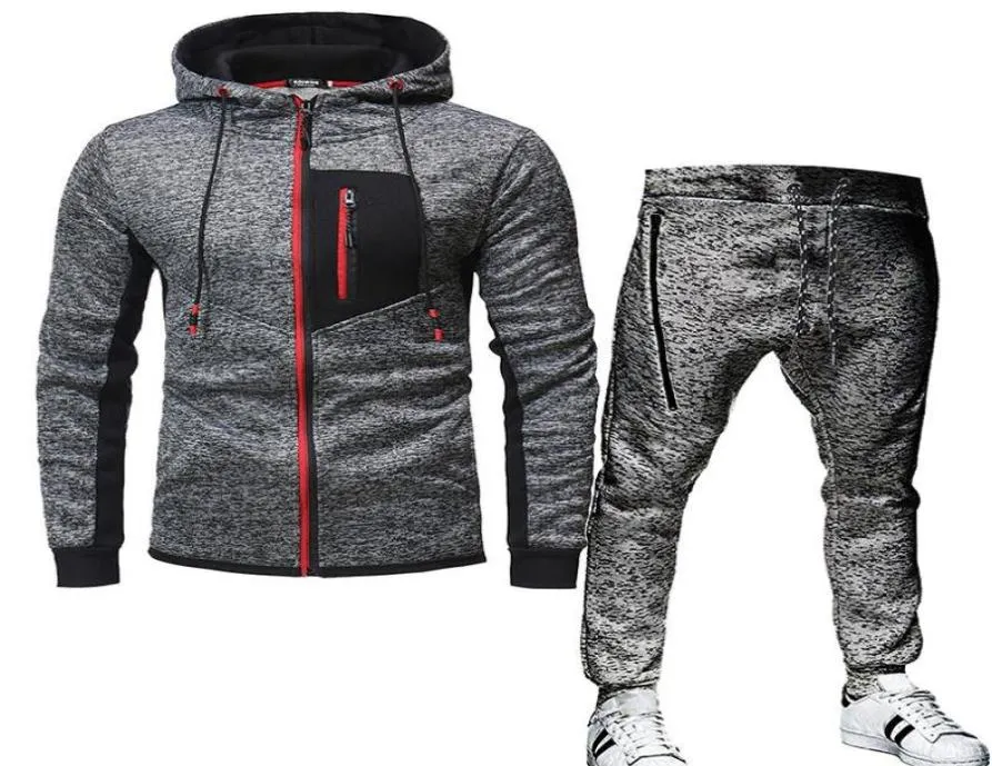 Running Sets Gyms Spring Macho Jacket Calça Casual Treno Men Sorto Melueve Tilhas de Fleece 2021 Autumn Winter Sportswear Men3383475