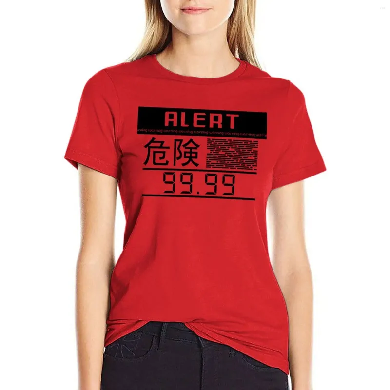 Koszulka z metalowym sprzętem dla kobiet w fazie alarmowej T-shirt zachodnia sukienka dla kobiet topów