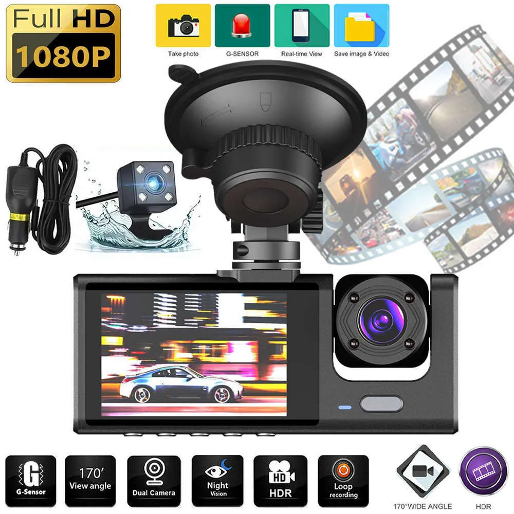 HD 1080P Dual Lens Wireless Dash Camera With G Sensor, Night Vision And ...
