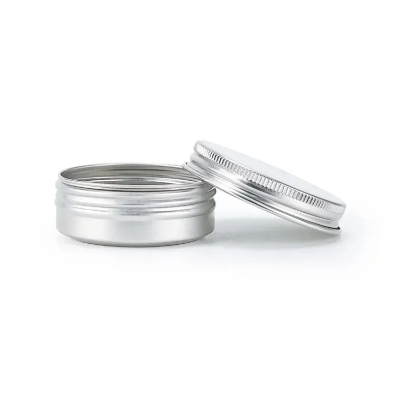10g Bot d'étain en aluminium pour le baume à crème Nail Cougie cosmétique CONTERNEUR REMBLILLables Boutiens de thé Boîte en métal
