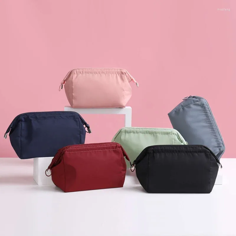 Aufbewahrungstaschen tragbare Kosmetikbeutel Frauen wasserdichte Make -up -Hülle Reisen Reißverschluss klares Make -up Schönheit Wash Organizer Bad Toilettenkit Kit Kit