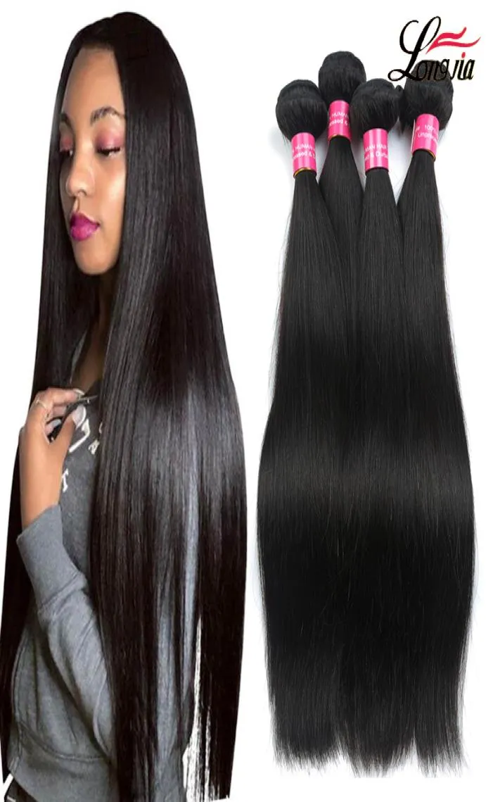 8a malaysische geradlinige jungfräuliche Haare Straight Human Hair Bündel natürliche Farbe Malaysian Haiir Extensions Non Remy3826011