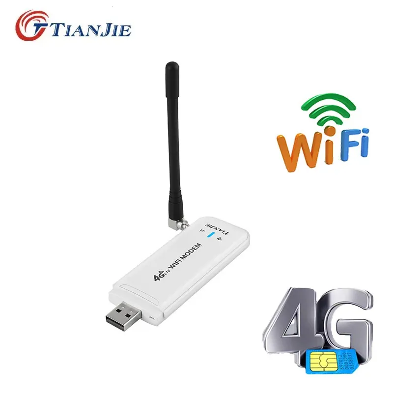 Portable 4G LTE WiFi Router with SIM Card Slot - Mobile Hotspot, USB ...