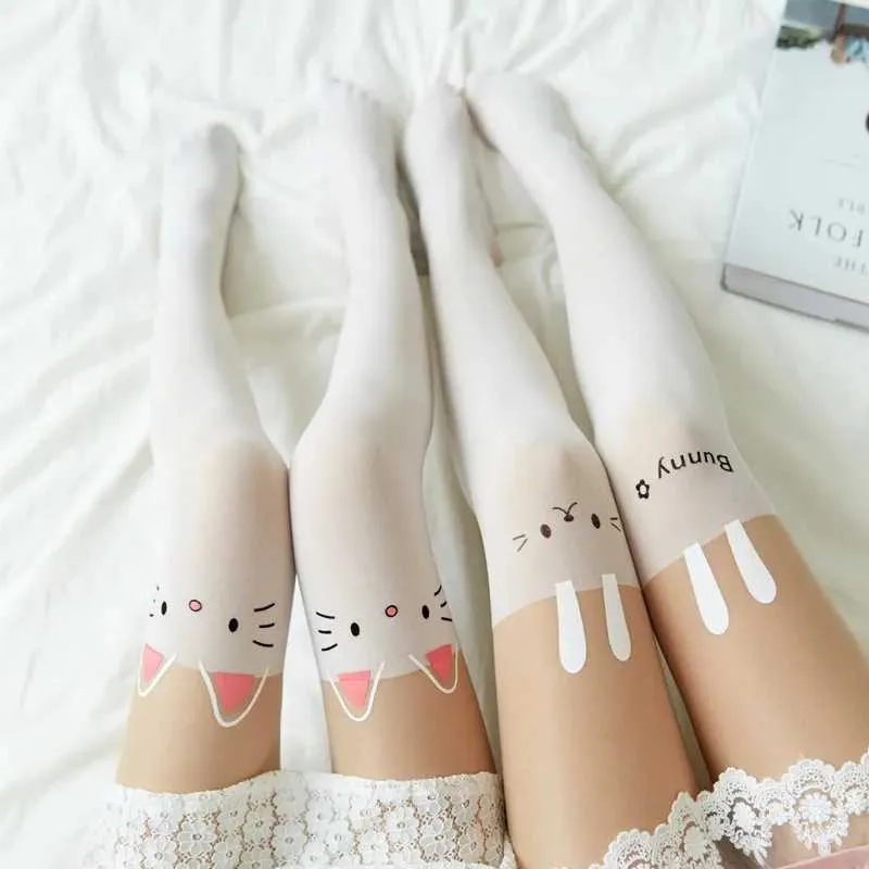 Chaussettes sexy dessin animé chat enfants princesse fille collants bassages collants bébé cantyhose collants