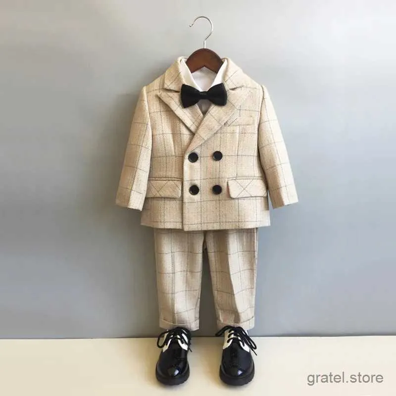 Garnitury Japonia chłopcy 1 rok sukni urodzinowy Prince dla dzieci kamizelki kamizelki fotografii garnitur dzieci