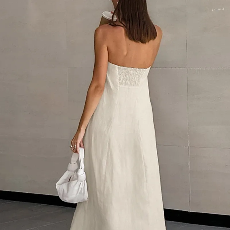 Casual Strapless Boho Dress Women Ankle-Length Polyester Spring Summer  Loose A-Line from Dhgate Basic & Casual Dresses - price 48.52