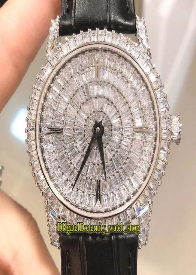 DM Top Version Traditionnelle Jewelry Series 82760000G9852 Diamonds Dial Miyota 9015 Automatisk herrklocka Diamant Case Designer 8003066