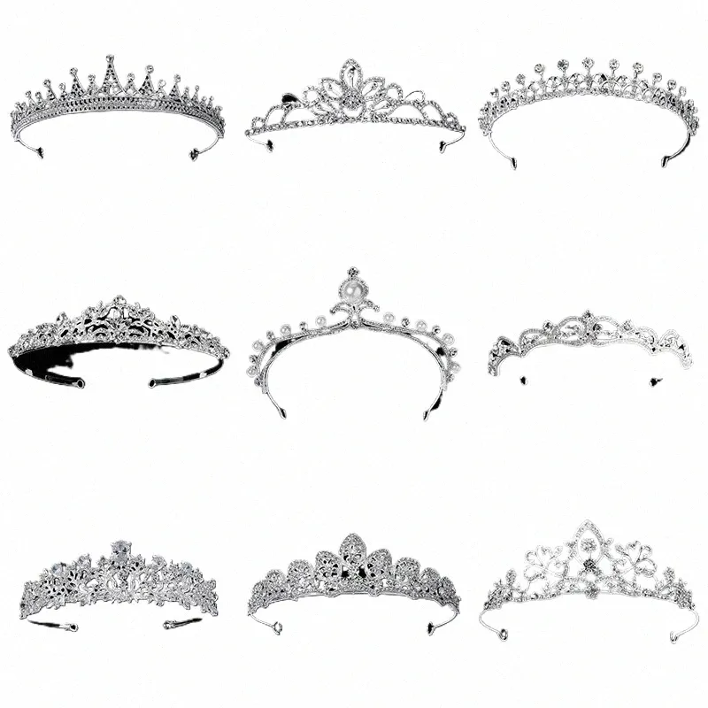 Crystal Tiara Bridal Bijoux exquis Bride Party Rhinest Bridal Crown New Hair Jewelry Women Headpice Hair Accirie D7QK #