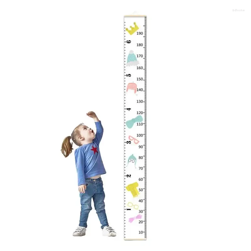 Charte de croissance des figurines décoratifs pour les enfants pour les enfants à mesurer le mur créatif décor de salle de jeux de salle de jeu sèche garçons filles gamin room