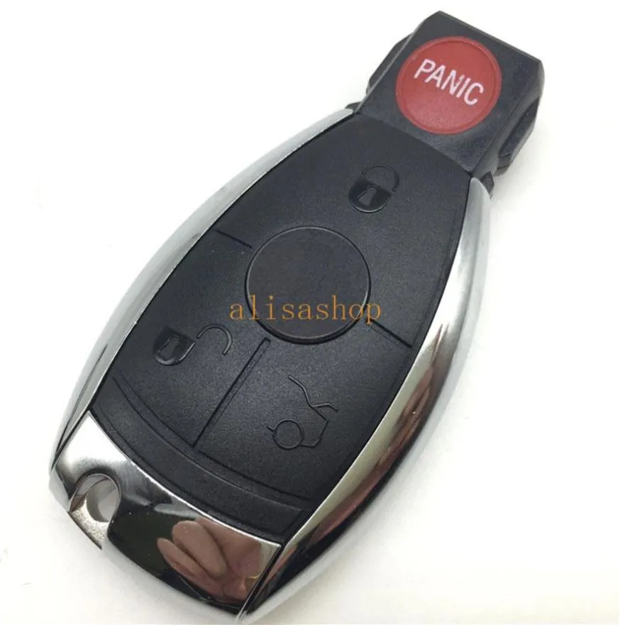 Replacements car key cover 3 1 buttons remote key case shell with blade for Mercedes Benz with logo USA style224a1548519