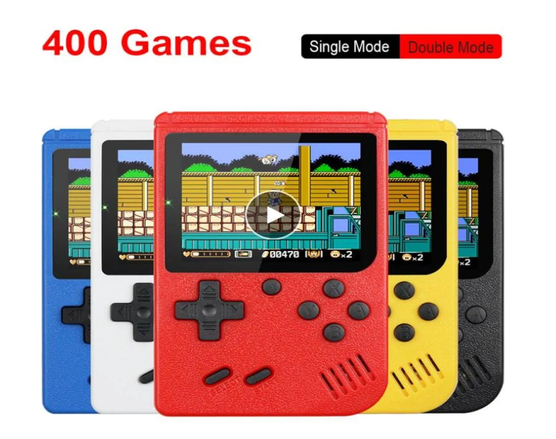 Retro draagbare mini handheld game console 8bit 30 inch kleur lcd kinderen kleurspelspeler bevatten 400 games7985059