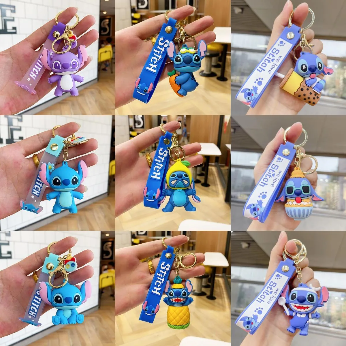 Cartoon and anime classic series keychains, figurines, bags, pendants, cross-border keychains, small gifts wholesale