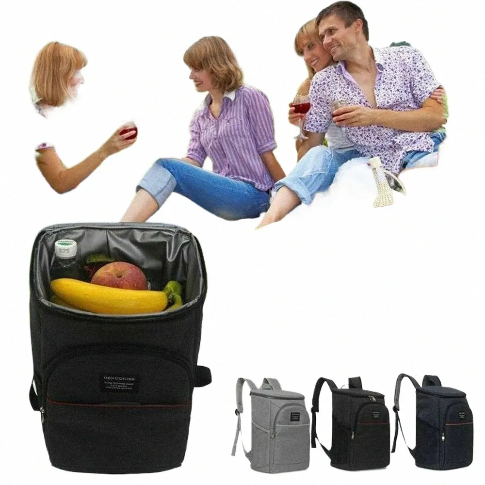 Viaggia grande impermeabile mantieni la borsa da picnic di ghiaccio addensato caldo borse per pranzo per pranzo a pranzo x0ho#