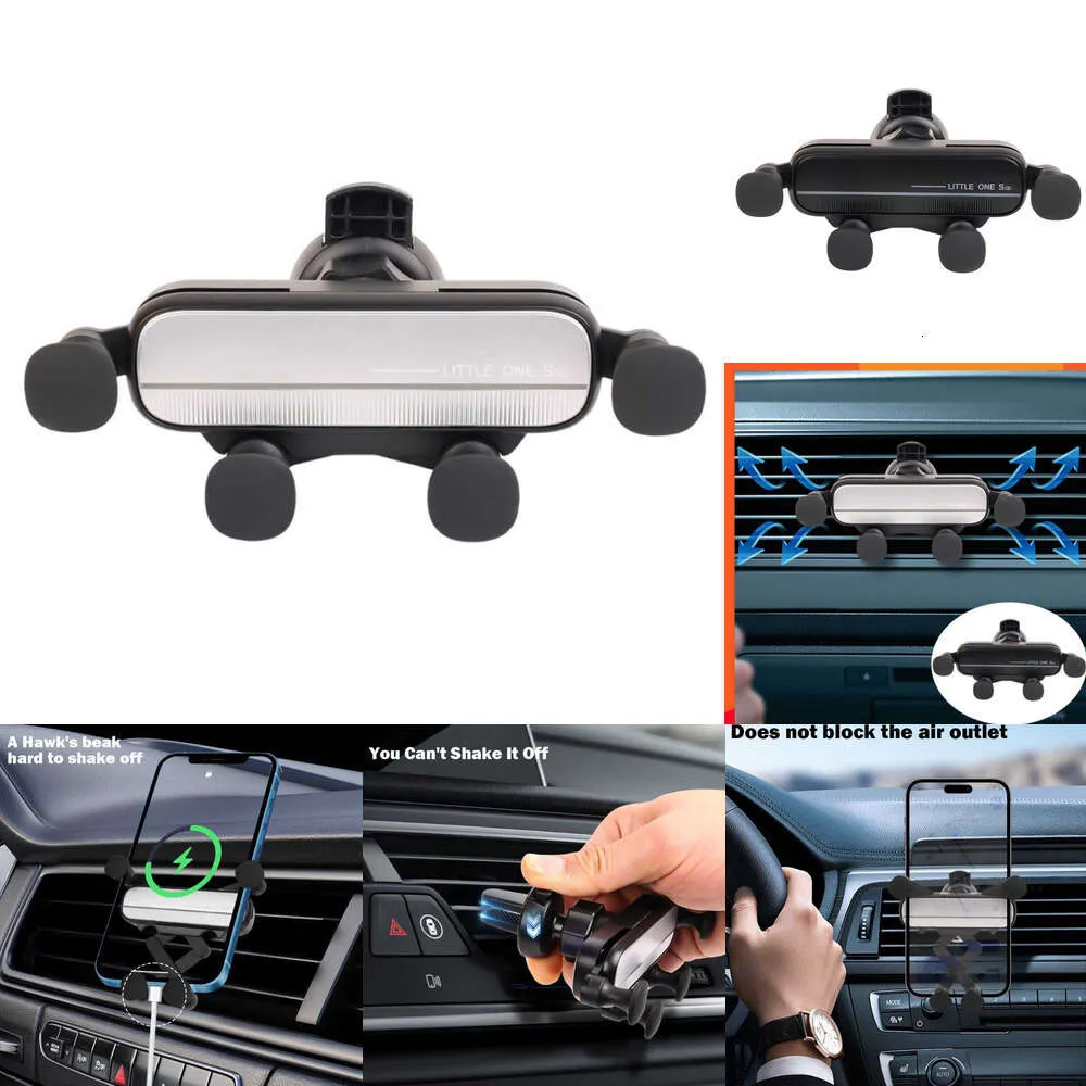 2024 Gravity Car Phone Holder Outlet Stand Smartphone GPS Eagle Beak Clip Mount For Iphone 14 13 Pro Samsung Huawei Xiaomi Redmi