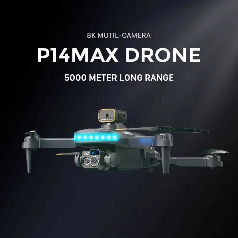 Drone Tosr P14 Drone 8K Profesional HD Çift Kamera Engel Kaçınma İHA Hava Fotoğrafçılık Optik Akış Katlanabilir Quadcopter Dron Oyuncak 24416