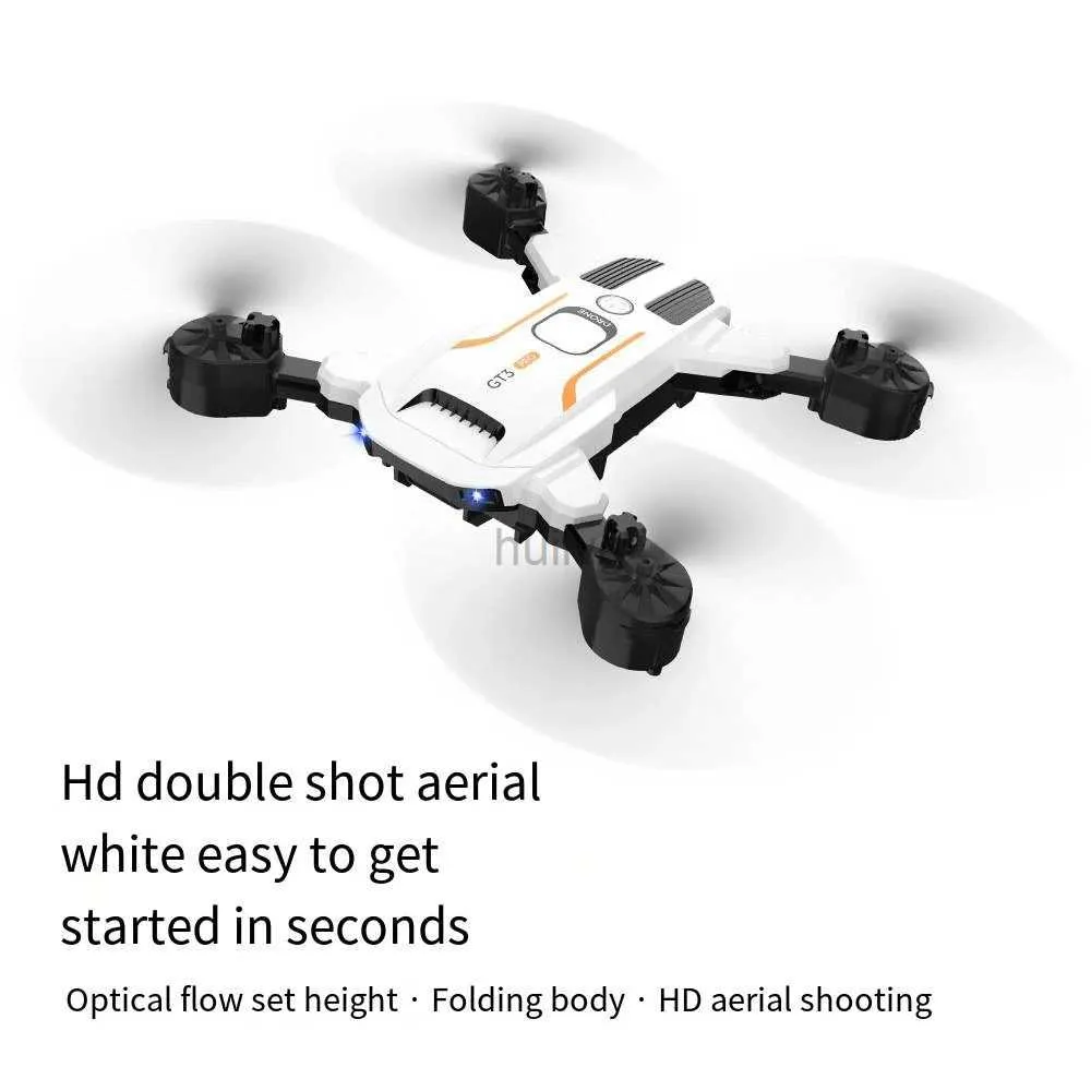Drones gt3 pliage drone hd double caméra photographie aérien quadcoptère de positionnement de flux optique Aircraft de télécommande 24416