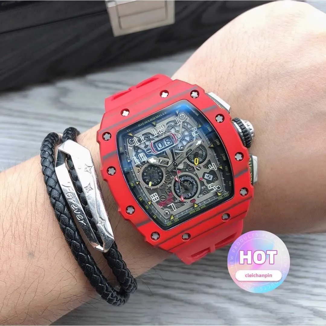Designer luksusowe zegarek na nadgarstku Super mechaniczne zegarki RM50-03 Seria męska wielofunkcyjna wielofunkcyjna Designer niesamowity wysokiej jakości jeden