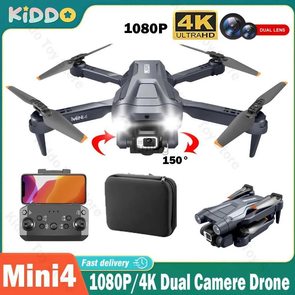 DRONES Mini4 Drone 4K 1080p Caméra aérienne HD professionnelle 2.4g Optical Flow WiFi FPV RC RC Quadcopter Obstacle Évitement Aircraft 24416