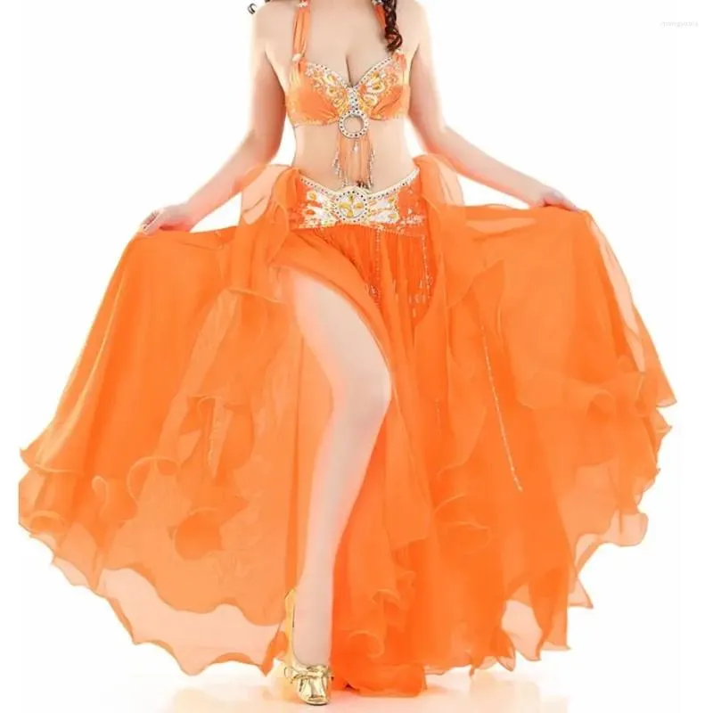 Stay Wear Lady Women Belly Dance Salia lantejoulas Tassel Chiffon Dancing Arabic Adult Show Fantases Acessórios para cachecol quadril