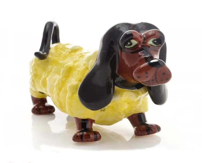 Dckhund Dckhund Ceramic Dckhund Dog Home décor décorant une pièce Céramique Ornement Porcelaine Animal Figurine7735273