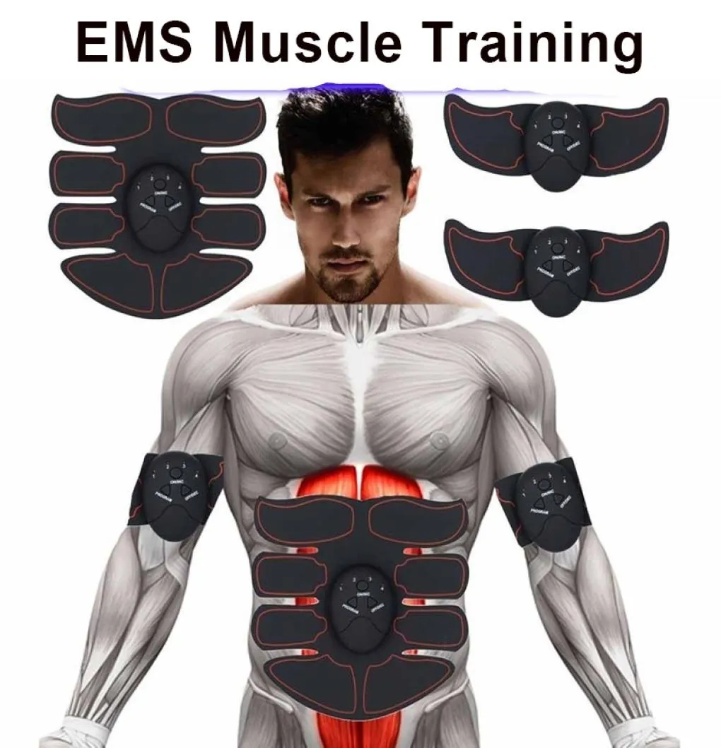 腹部筋肉刺激装置トレーナーEMS ABSフィットネス機器トレーニングギア筋肉電気刺激器トナー運動ホームGym9403058
