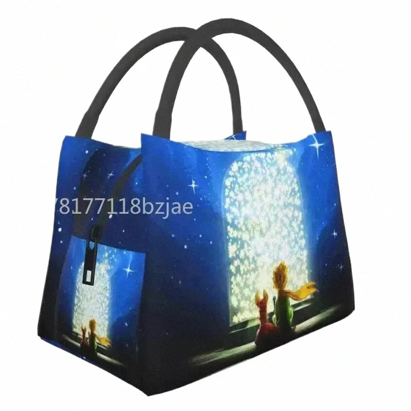 the Little Prince Insulated Lunch Bag for Outdoor Picnic Le Petit Prince Fairy Tale Resuable Cooler Thermal Lunch Box Women T1if#