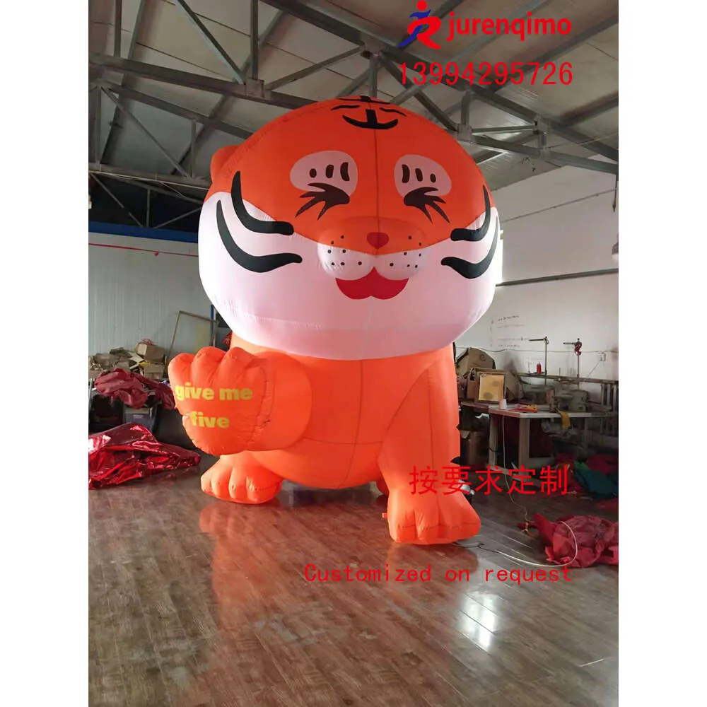 Costumes de mascotte Tiger iantable Modèle Nouveau Tiger Meichen Set Props Bar Party Super Decoration