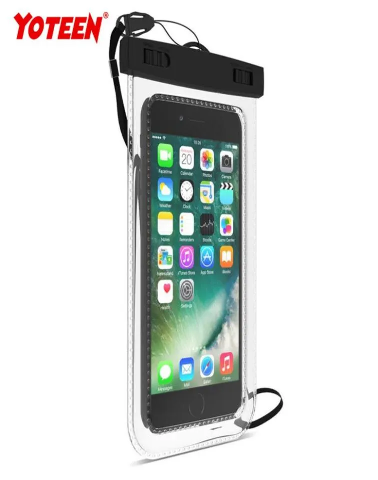 Étui à poche imperméable pour 365 pouces pour iPhone Sac à iphone Cool PVC Sac imperméable pour téléphone mobile Place de téléphone résistant à l'eau claire 6675034