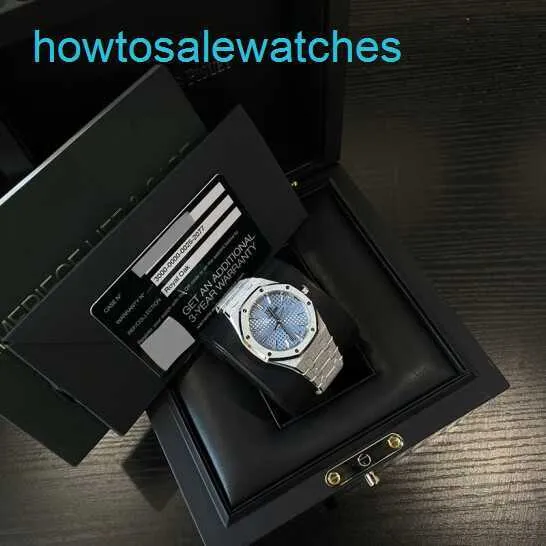 AP Leisure Pols Watch Royal Oak Series 77353bc.gg.1263bc.01 Mens 18k Platinum Automatisch mechanisch horloge