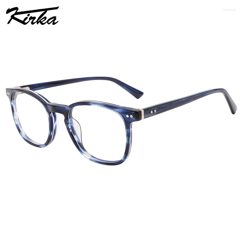Солнцезащитные очки рамы Kirka Unisex Eyewear Acetate Square Pattern/Transparent One Color Myopia/Hyperopia Spectacle Eyeglasses WD1477P