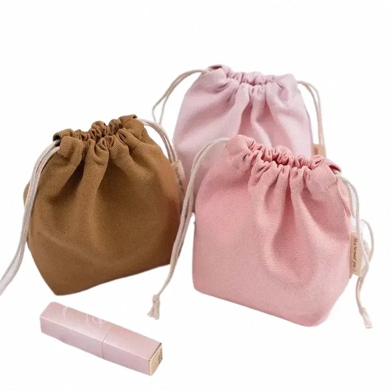 16*14*6см маленькие шнурки карманы портативные холст косметические сумки женщины Сумка для хранения дорожных век