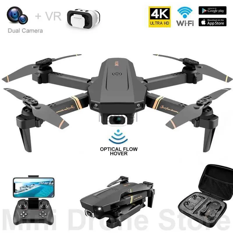 Drones V4 Easy Fly Mini FPV Drone 4K VR Aerial Photography Smart Follow Me Folding Quadcopter With Camera RC Helicopter Toy Free Return 240416