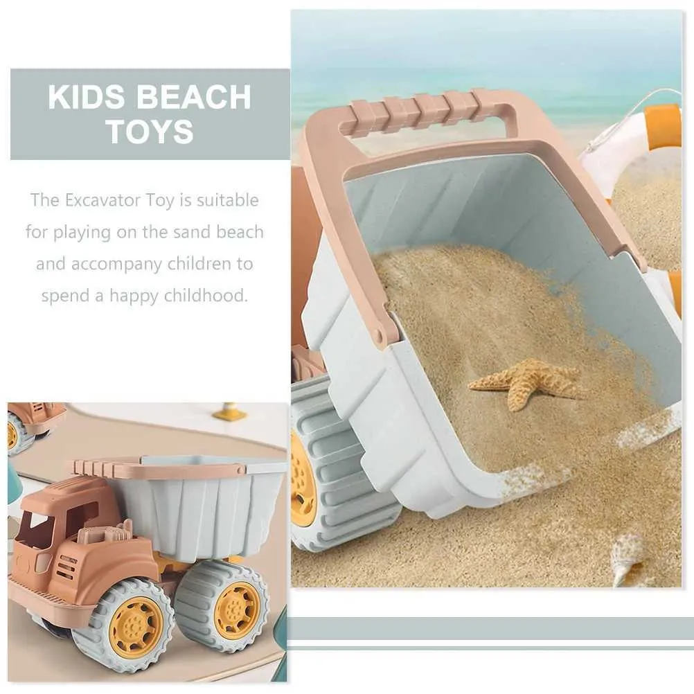 Sand Play Water Fun Toy Toys Sand Truck Kids Excavator Car Construction Beach Sandbox Fordon Dump Play Box Digging Fordon Tractor Digger Minil2404