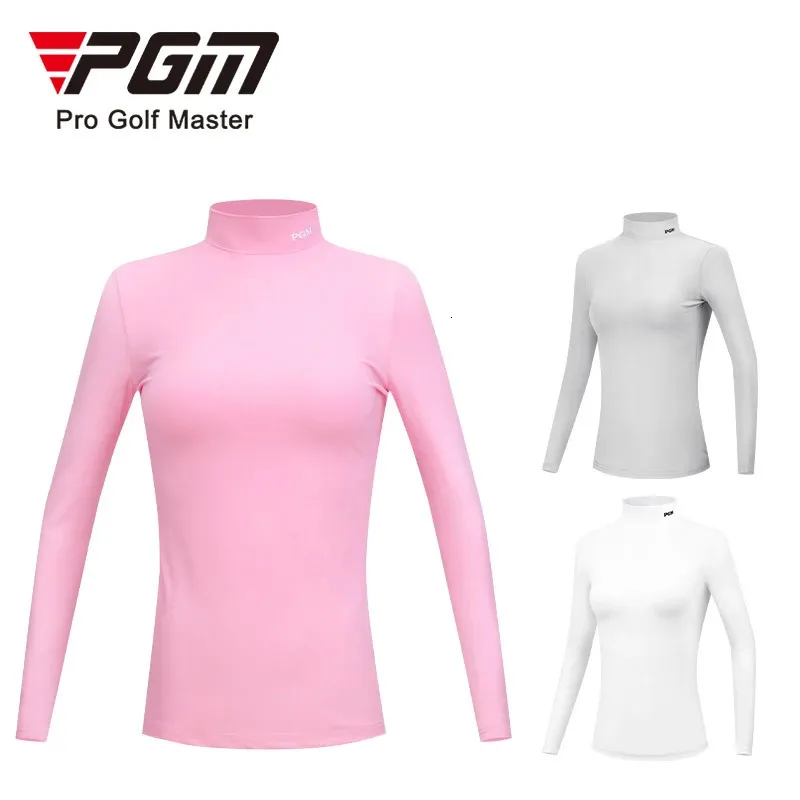 PGM ladies autumn and winter slimfit base shirt golf clothing warm long sleeve Tshirt manufacturers directly supply 240416